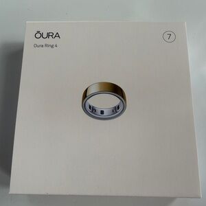 BRAND NEW GEN 4 Oura Ring SIZE 7 - Gold - SEALED NEVER OPENED BOX